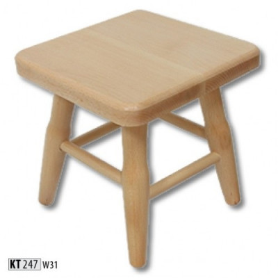Hocker Houten krukje Kruk Massief beukenhouten stoel Zithocker Echt hout Massief Nieuw