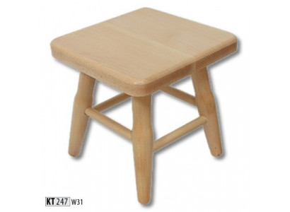 Hocker Houten krukje Kruk Massief beukenhouten stoel Zithocker Echt hout Massief Nieuw