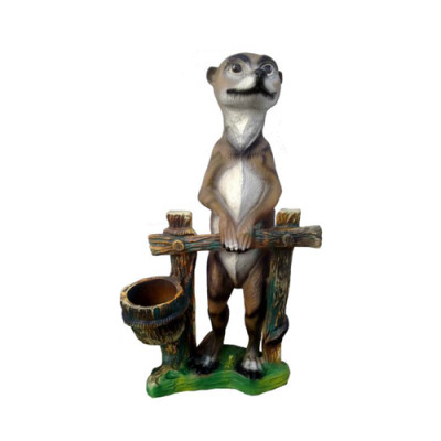 Stokstaartje Abstract Beeld Decoratie Standbeelden Sculptuur Tuindecoratie Figuren 60cm
