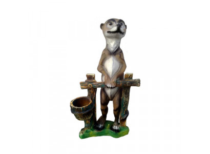 Stokstaartje Abstract Beeld Decoratie Standbeelden Sculptuur Tuindecoratie Figuren 60cm