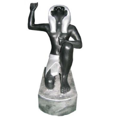 Egyptische farao plastic figuur, hoogte 21 cm