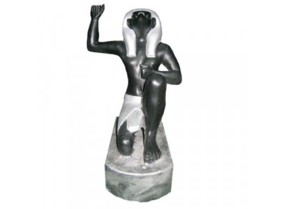 Egyptische farao plastic figuur, hoogte 21 cm
