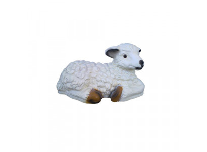 Mooi decoratief modern beeld van een schaap, figuurhoogte 20 cm.