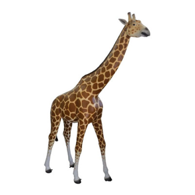 Moderne sculptuur Giraffe, decoratieve figuur, beeldhouwwerk Zoo decoratie Nieuw 320x227x62cm