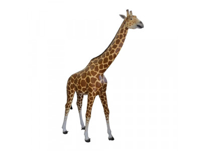 Moderne sculptuur Giraffe, decoratieve figuur, beeldhouwwerk Zoo decoratie Nieuw 320x227x62cm