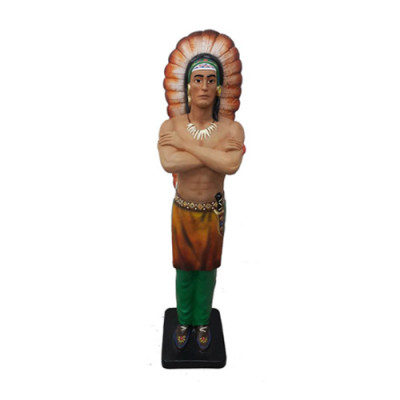 Standbeeld van indianenfiguren beeldhouwwerken sculptuur inwoners 192cm.