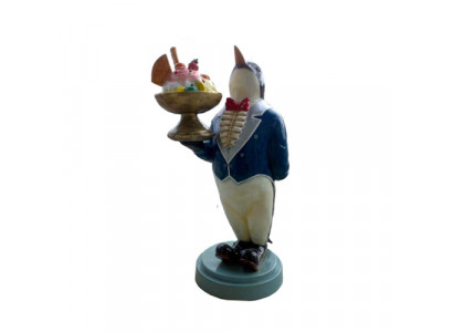 IJsbeeld standbeeld standbeeld ijssalon pinguïn horeca beelden 175 cm nieuw