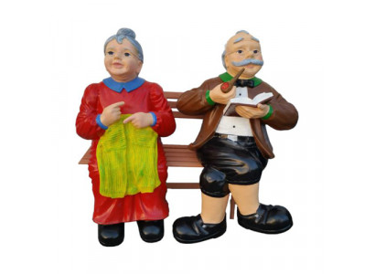 Deko Figur Standbeeld Sculptuur 110 cm Beelden Standbeelden Sculpturen Nieuw Oma Opa P120