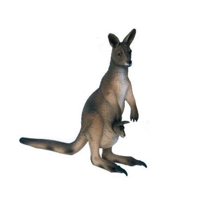 Kangoeroe levensgrote figuur decoratie standbeelden sculptuur tuindecoratie figuren 174cm