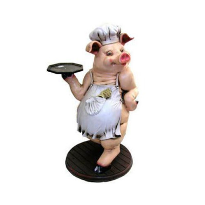 Schweine-Butler figuur standbeeld figuren beelden sculptuur restaurant hotel 137cm nieuw