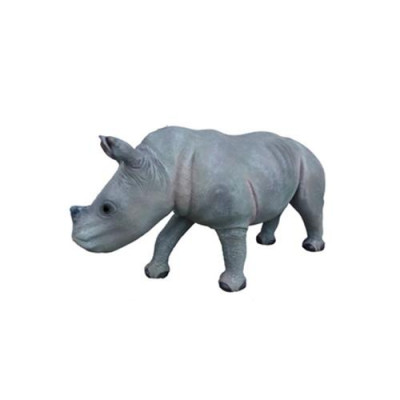 neushoorn Decoratieve standbeeld tuin beelden beeldhouwwerken 142cm dierentuin figuur plastic