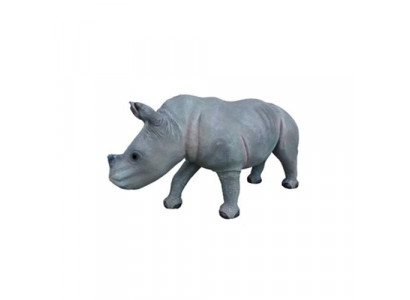 neushoorn Decoratieve standbeeld tuin beelden beeldhouwwerken 142cm dierentuin figuur plastic
