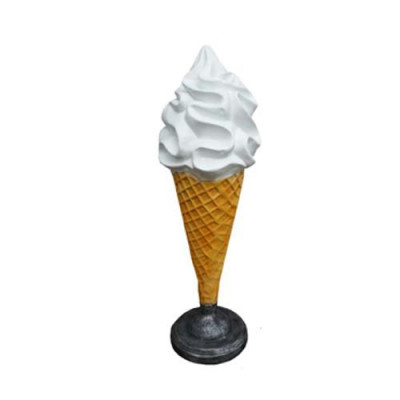 IJshoorntjesfiguur standbeeld ijssalon konijn gastronomie standbeelden 140 cm nieuw