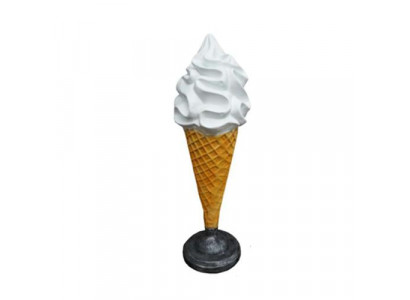 IJshoorntjesfiguur standbeeld ijssalon konijn gastronomie standbeelden 140 cm nieuw