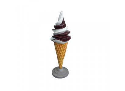 IJsroom IJssalon muurdecoratie figuren display 130cm Nieuw Horeca