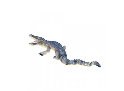 Moderne decoratieve sculptuur Krokodil Nijl levensgroot 180 cm tuindecoratie Nieuw