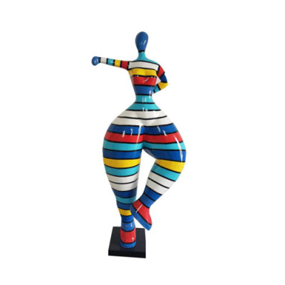 Moderne Figur Ballerina PVC Skulptur Decoratie 85cm Decoratie Beelden Standbeelden Nieuw