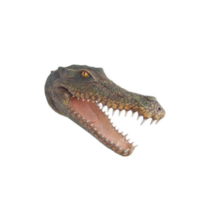 Beeld Krokodil Muur reptielen Sculpturen Figuren Standbeelden Beeld Standbeeld 80cm