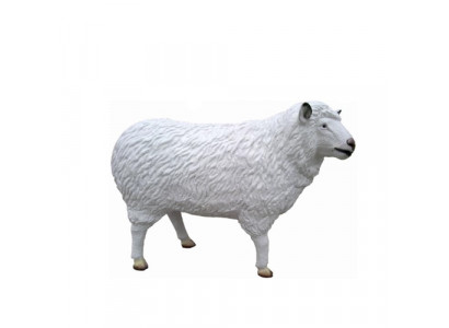 Modern Design Schaap Tuin Dier Gemaakt van Kunststof Decoratie Decoratie Sculptuur Wit Nieuw