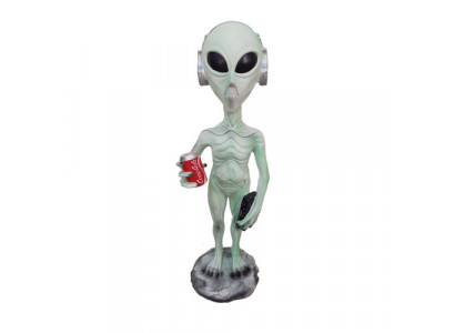 Alien Deko Figur Standbeeld Sculptuur 92 cm Figuren Beelden Sculpturen Abstract P135