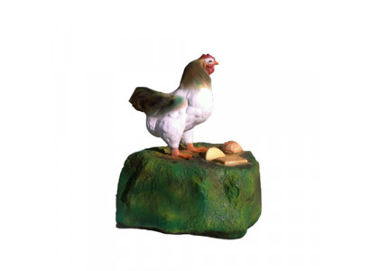 Decoratieve plastic kippenfiguur voor Pasen, tuindecoratie, hoogte 59 cm, nieuw.