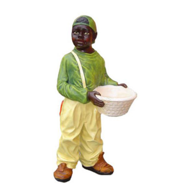 Deko figuur standbeeld sculptuur 90 cm figuren beelden sculpturen Zwarte VS P36