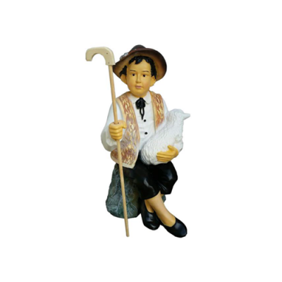 Deko Figur Standbeeld Sculptuur 80 cm Beelden Standbeelden Sculpturen Jonge Herder Nieuw P123