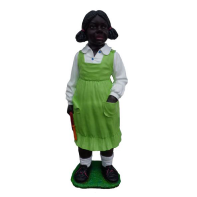 Deko figuur standbeeld sculptuur 8 cm beelden standbeelden sculpturen Zwarte meisje P38