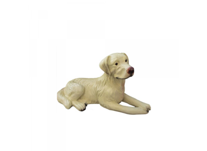 Hond figuur Honden beelden standbeelden modern Beige geschilderd nieuw 88cm standbeeld Sculptuur