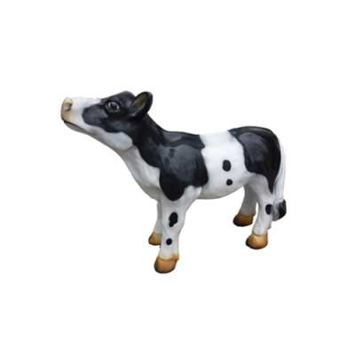 Kalf Koe Rund Slager Advertentie Slager Dier Standbeeld Eyecatcher Standbeeld 58 cm