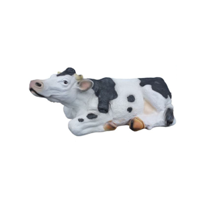 Moderne figuur Koe Rund kunststof sculptuur standbeelden decoratie Kalf 70 cm.