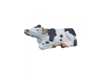 Moderne figuur Koe Rund kunststof sculptuur standbeelden decoratie Kalf 70 cm.