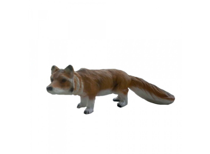 Decoratie Tuin Plastic Figuren Handbeschilderde Figuur Standbeeld Vos 35 cm Standbeelden