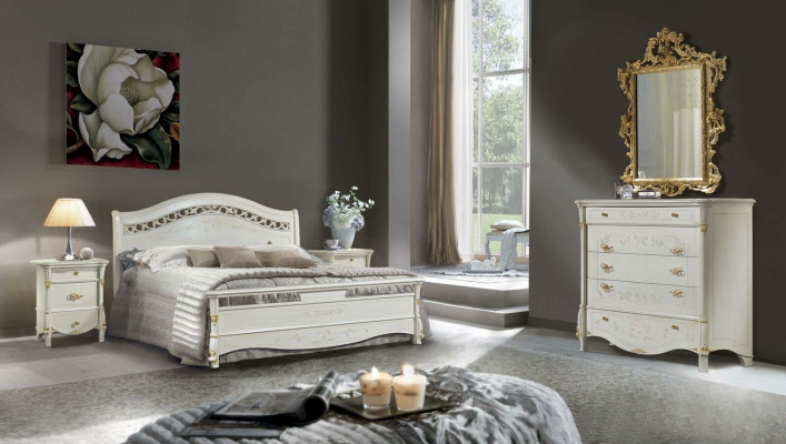Slaapkamer set Bed + 2x Nachtkastje Luxe Bedden Dubbele Hotelbedden