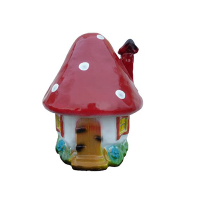 Beeld Paddenstoel Huis Standbeeld Tuin Figuren 44cm Standbeelden Sculpturen Figuur Nieuw