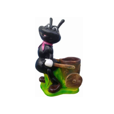 Tuinmier tuindecoratie beeldjes standbeelden figuur handbeschilderd nieuw 48 cm.