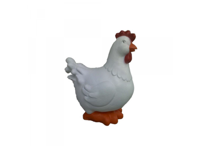 Decoratie Tuin Plastic Figuren Met De Hand Beschilderd Figuur Standbeeld Grappige Kip 42cm Nieuw