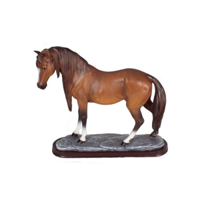 Paard figuur abstracte figuren standbeelden modern kleurrijk beschilderd nieuw 38 cm standbeeld