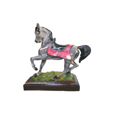 Paard figuur abstracte figuren beeldhouwwerken moderne kleurrijk beschilderd nieuw 42cm beeld
