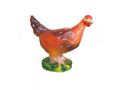 Decoratieve plastic kip figuur voor Pasen decoratie in de tuin, hoogte 32 cm, nieuw.