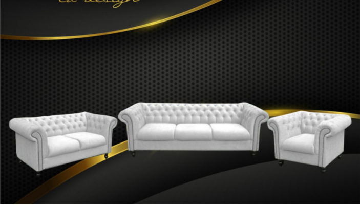 Sofaset Chesterfield Design Woonkamer Meubels Bankstel 3-2-1 Zitsbanken Bankstellen