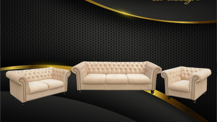 Sofaset Chesterfield Design Woonkamer Meubels Bankstel 3-2-1 Zitsbanken Bankstellen