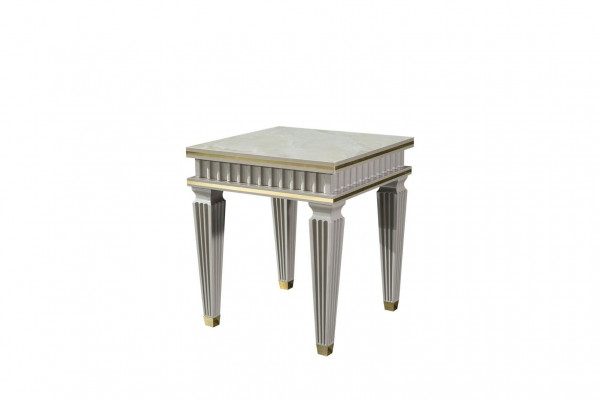 Bijzettafel Wit Salontafel Tafel Woonkamer Meubels Metaal Tafels Modern