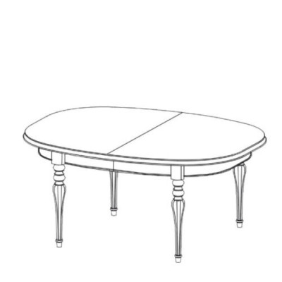 Klassieke eettafel Ovale tafels Eettafel Houten meubels Luxe Nieuw