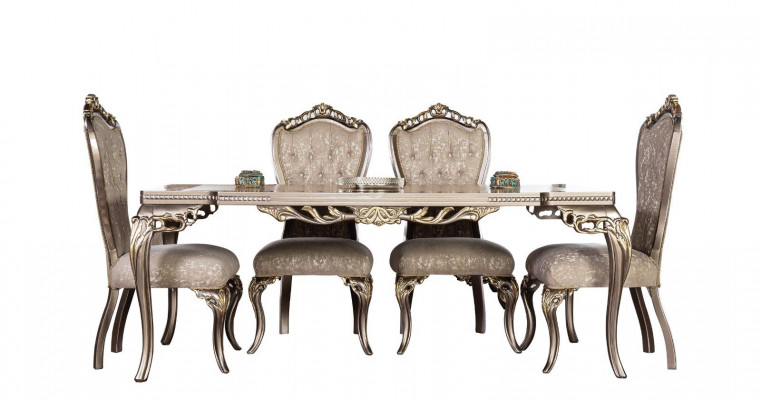Bruine Chesterfield luxe stoelen designer eettafel exclusieve eetkamermeubels