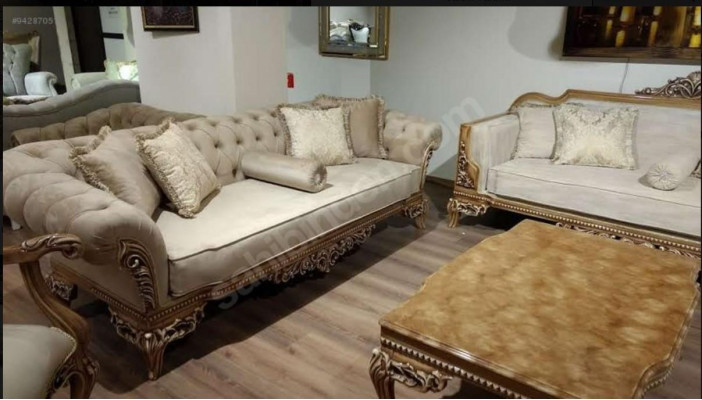 Designer bank Lichter stoffen bekleding 3-zits + salontafel Nieuw model voor woonkamer