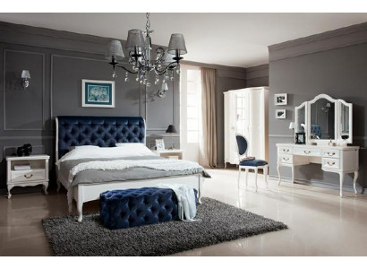Slaapkamer set ontwerper chesterfield bed nachtkastjes dressoir kast meubels