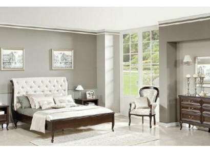 Compleet slaapkamer bed tweepersoonsbed nachtkastjes ladekast fauteuil Chippendale Royal