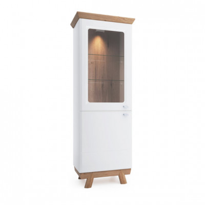 4-delige set 1x vitrine 2x commode 1x eettafel Ontwerp woonkamer eetkamer Nieuw
