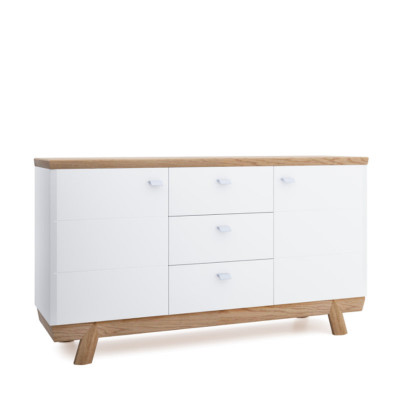 Woonkamer set met wandmeubel, sideboard, vitrine en rek in hotel design meubels nieuw.